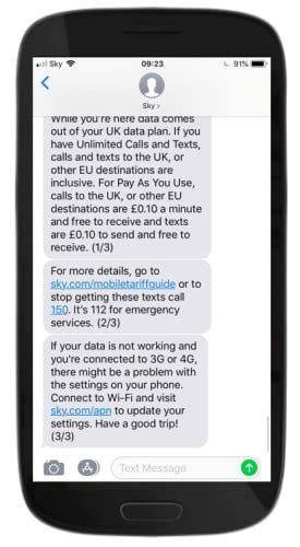 using my sky mobile abroad|Roaming destinations and charges .